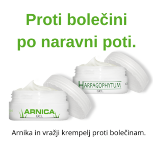 Arnika in vražji kremplej proti bolečini darilni paket